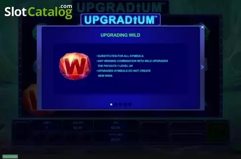 画面2. Upgradium (アップグラディウム) カジノスロット