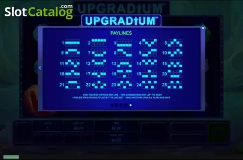 画面6. Upgradium (アップグラディウム) カジノスロット