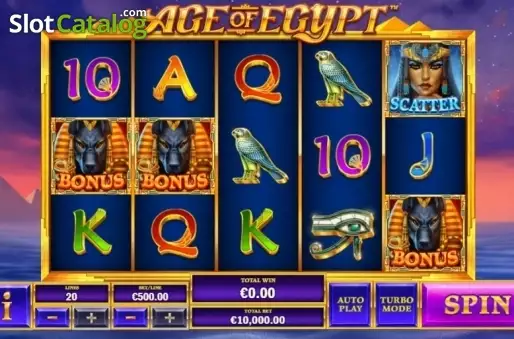 Game Workflow screen . Age of Egypt slot