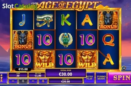 Win Screen 3. Age of Egypt slot