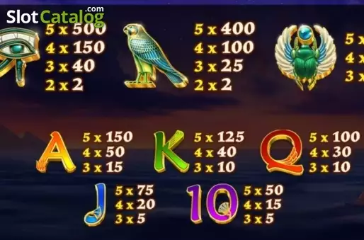 Paytable 2. Age of Egypt slot