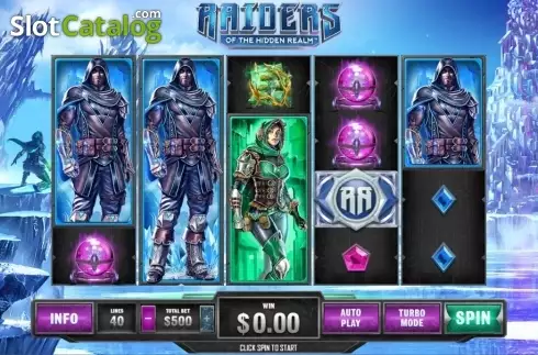Main game. Raiders of the Hidden Realm slot