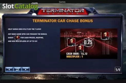 Bonus Game . Terminator Genisys slot