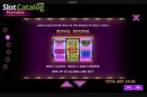 Bildschirm8. Royal Respin Deluxe slot