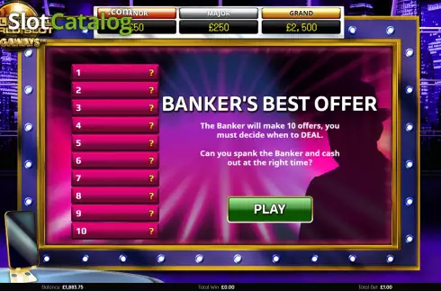 Bonus Game Win Screen 2. Deal Or No Deal World Slot Megaways slot
