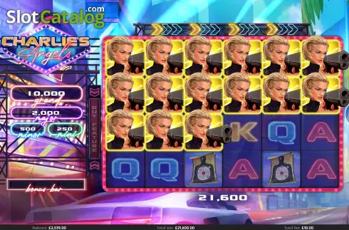 Free Spins Win Screen. Charlie’s Angels slot