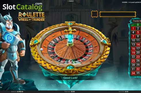Bildschirm3. Roulette Wheel of Thunder slot