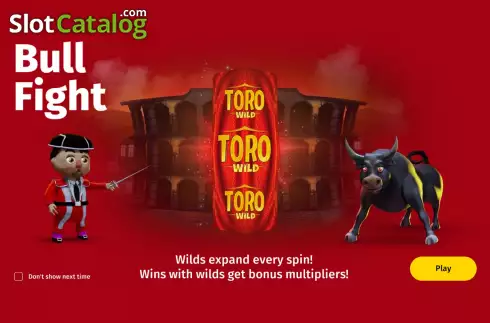 Start Screen. Bull Fight (PoggiPlay) slot
