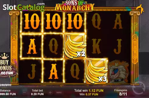 Win screen 2. Sons of Monarchy slot