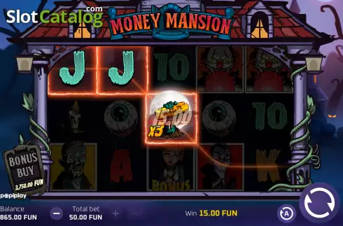 Schermo3. Money Mansion slot