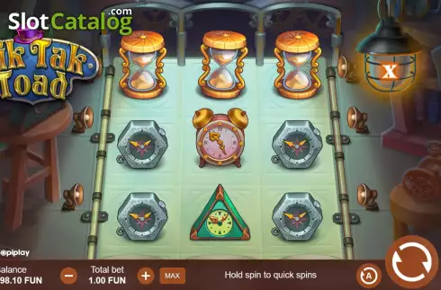 Game screen. Tik Tak Toad slot