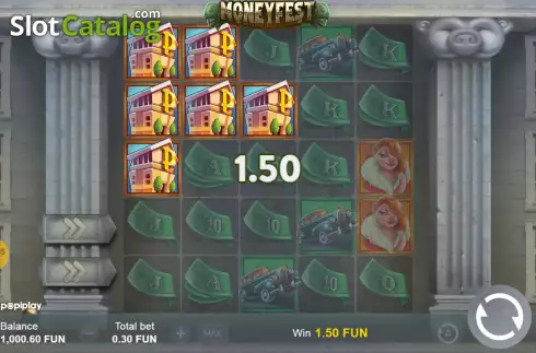 Win screen. Moneyfest slot