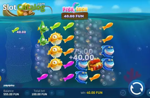Win screen 2. Fish and Cash slot