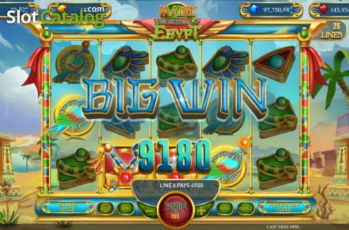 Big Win. Magic Treasures of Egypt slot