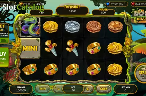 Skärmdump2. Lost Treasure (Popok Gaming) slot