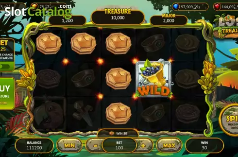 Skärmdump4. Lost Treasure (Popok Gaming) slot