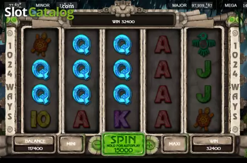 Skärmdump3. Lucky Jungle 1024 slot