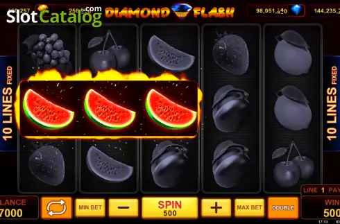 Win Screen 2. Diamond Flash slot
