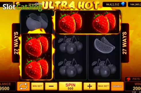 Win Screen. Ultra Hot slot