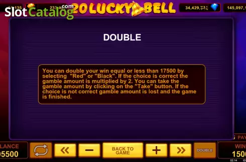 Features. 20 Lucky Bell slot