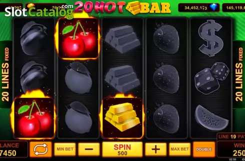 画面3. 20 Hot Bar カジノスロット