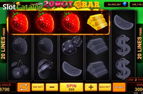 画面6. 20 Hot Bar カジノスロット