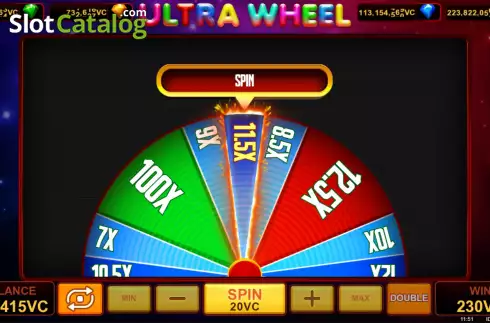 Bonus Wheel Screen. Ultra Wheel slot
