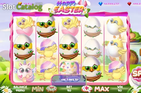 画面3. Happy Easter カジノスロット