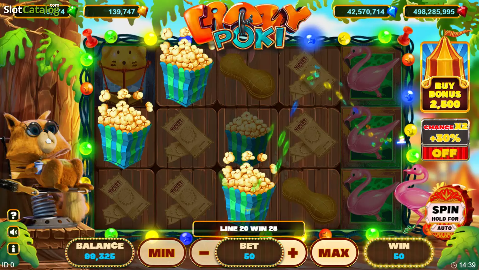 Play Crazy Poki pokie by Popok Gaming for real money