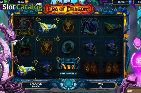 Skärmdump3. Era of Dragons slot