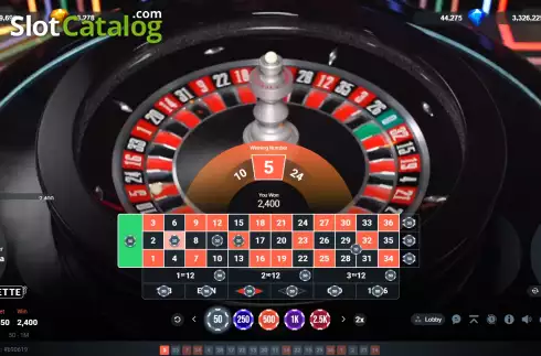 画面5. Roulette (Popok Gaming) カジノスロット