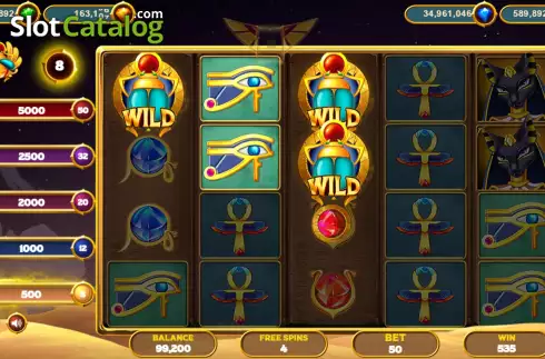 Ekran7. Gold of Egypt (Popok Gaming) yuvası