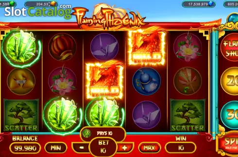 Ecran4. Flaming Phoenix (Popok Gaming) slot