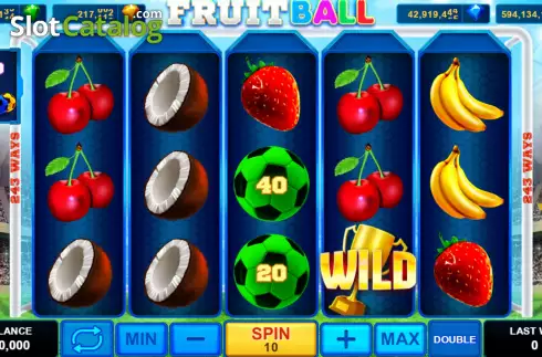 Game screen. Fruitball slot