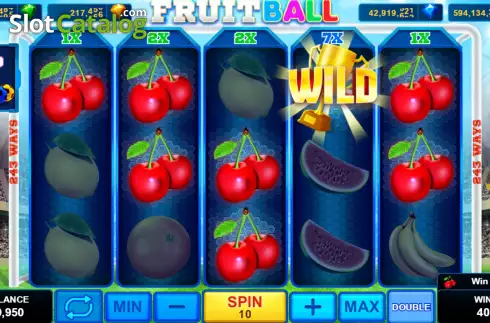 Win screen 2. Fruitball slot