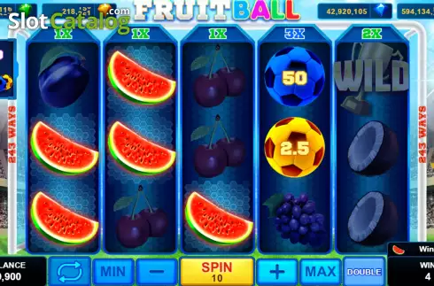 Win screen. Fruitball slot