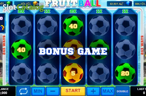 Bonus Game screen. Fruitball slot