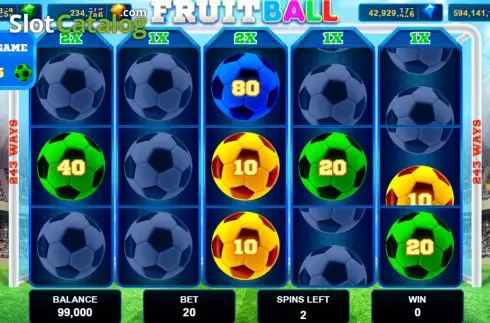 Bonus Game screen 2. Fruitball slot