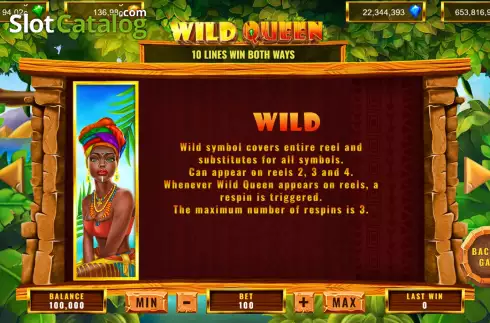 Captura de tela9. Wild Queen slot