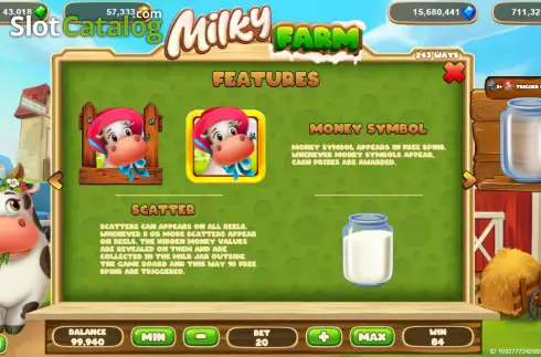 Bildschirm7. Milky Farm slot