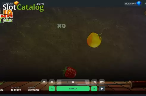 Ekran2. Ninja Fruit Cubes yuvası