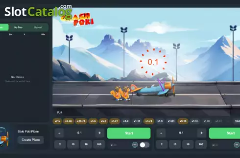 Bildschirm2. Crash Poki slot