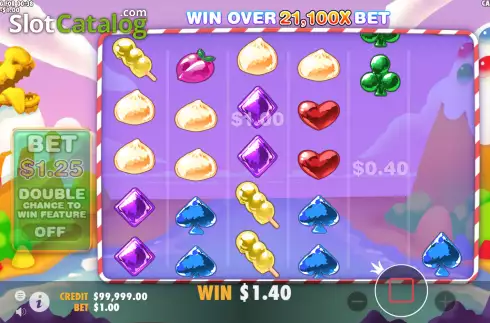 Win screen. Candy Village slot
