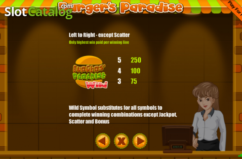 Ecran5. Burgers Paradise slot