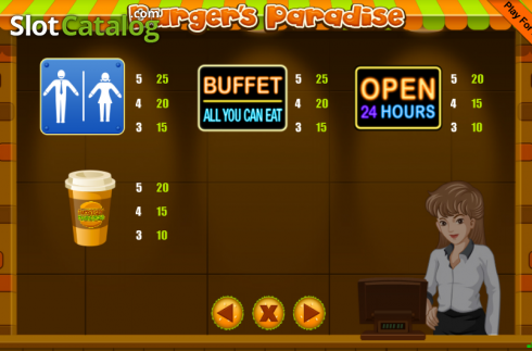 Ekran8. Burgers Paradise yuvası