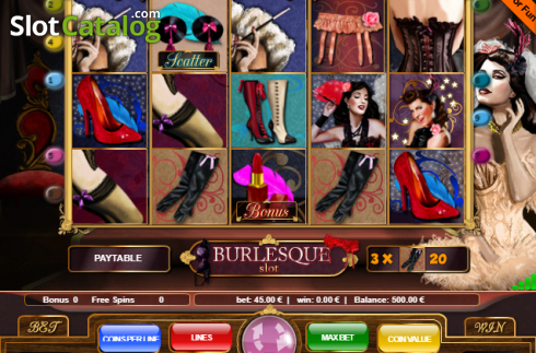 Ecran2. Burlesque (9) slot