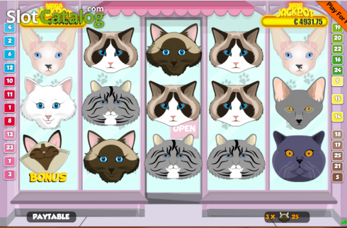 Screen2. Cats (Portomaso) slot
