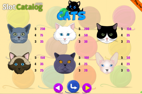 Screen7. Cats (Portomaso) slot