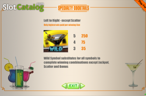 Captura de tela5. Cocktails slot