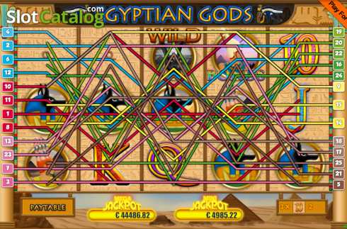 Οθόνη4. Egyptian Gods (Portomaso Gaming) Κουλοχέρης 